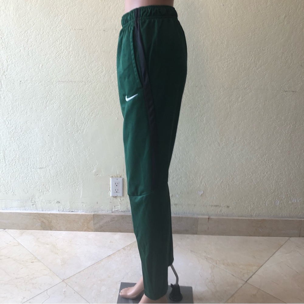 Nike Joggers Activewear Hunter Green Dri-Fit Sweatpants Women’s Size M Zippered